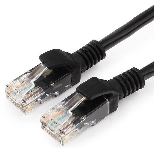 Патч-корд PP12-0.25M/BK 1000G UTP 4 пары cat5E CCA molded 0.25м черный RJ-45 (m)-RJ-45 (m) фото 1