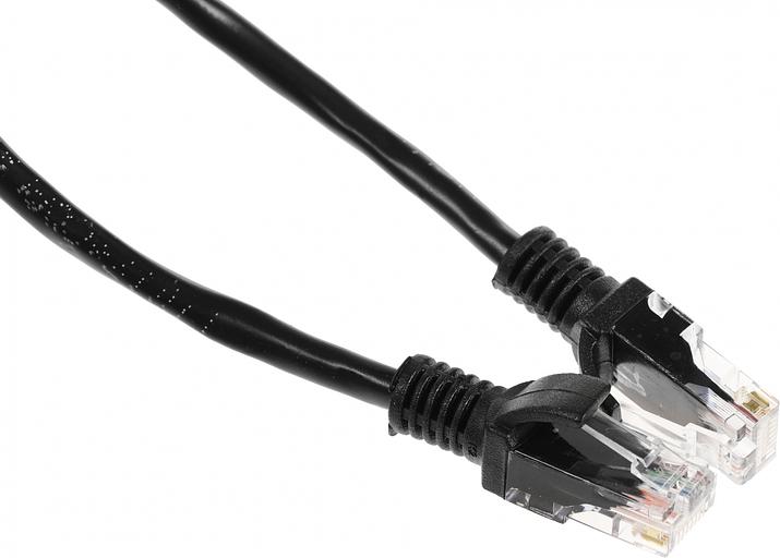 Патч-корд PP12-0.25M/BK 1000G UTP 4 пары cat5E CCA molded 0.25м черный RJ-45 (m)-RJ-45 (m) фото 3