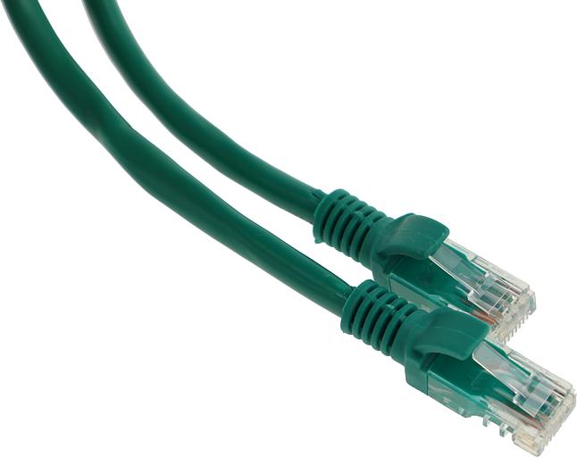 Патч-корд PP6U-0.5M/G 10000G UTP 4 пары cat6 CCA molded 0.5м зеленый RJ-45 (m)-RJ-45 (m) фото 1