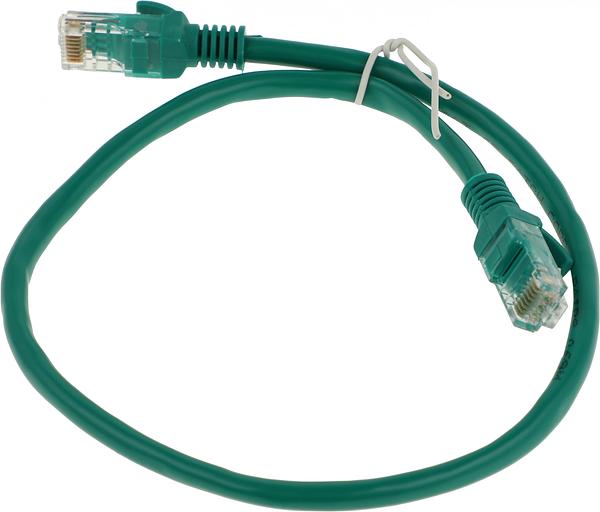 Патч-корд PP6U-0.5M/G 10000G UTP 4 пары cat6 CCA molded 0.5м зеленый RJ-45 (m)-RJ-45 (m) фото 2
