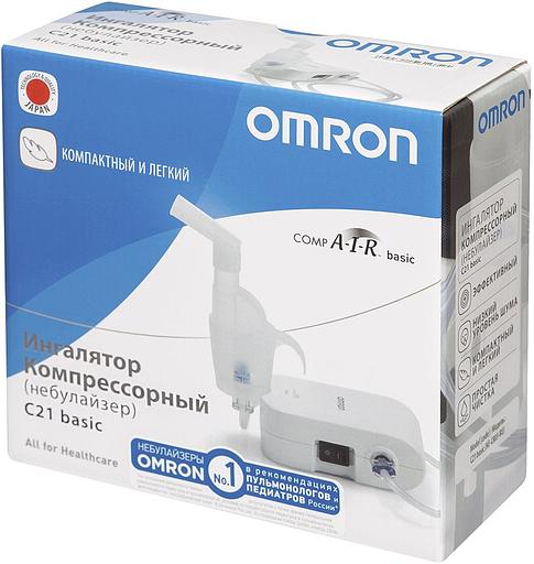 Ингалятор Omron С21 Basic (NE-C803-RU) компрессорный стационарный белый фото 8