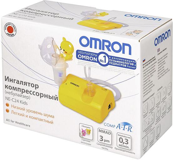 Ингалятор Omron NE-C24 Kids (NE-C801S-KDRU) компрессорный стационарный желтый фото 7