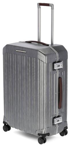 Чемодан Piquadro PQ LM (BV4427PQLM/NCU) 46x68x26.5см 69л. 4.68кг. поликарбонат/натур.кожа темно-серый фото 3
