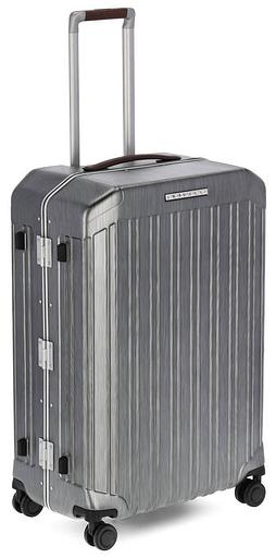 Чемодан Piquadro PQ LM (BV4427PQLM/NCU) 46x68x26.5см 69л. 4.68кг. поликарбонат/натур.кожа темно-серый фото 4