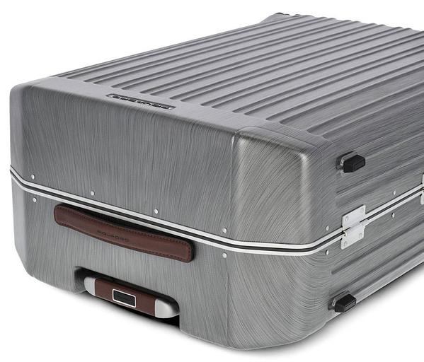 Чемодан Piquadro PQ LM (BV4427PQLM/NCU) 46x68x26.5см 69л. 4.68кг. поликарбонат/натур.кожа темно-серый фото 7