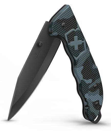 Нож перочинный Victorinox Evoke BSH Alox Navy (0.9425.DS222) 136мм 4функц. синий камуфляж подар.коробка фото 1