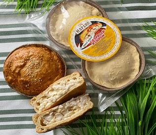 Закрытые пироги из слоено-дрожжевого теста, порционные с начинками ОПТ фото 1