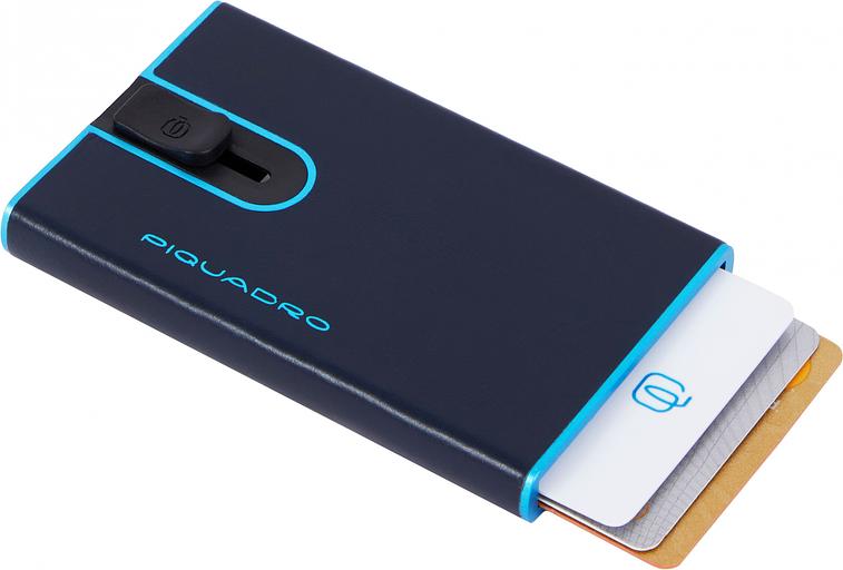 Чехол для кредитных карт Piquadro Blue Square PP4825B2BLR/BLU2 темно-синий натур.кожа фото 1
