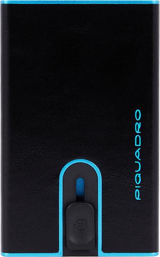 Чехол для кредитных карт Piquadro Blue Square PP4825B2BLR/N черный натур.кожа фото 2