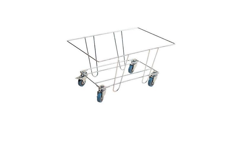 Подставка под покупательские корзины на колесиках опт фото 1