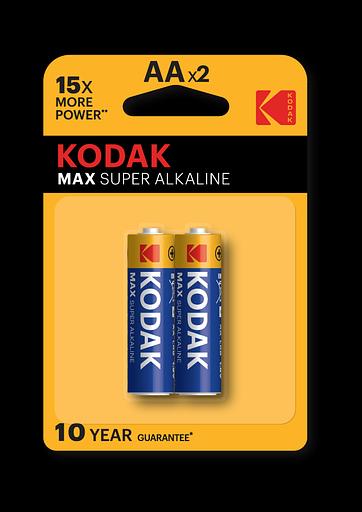 Батарейка Kodak LR6-2BL MAX SUPER Alkaline [KAA-2] (40/200/13200) KODAK Б0005131 фото 1