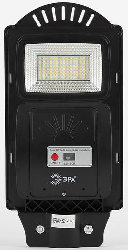 Консольный светильник на солн. бат.,SMD, 20W, с датч. движ., ПДУ, 400 lm, 5000К, IP65 ЭРА Б0046797 фото 2