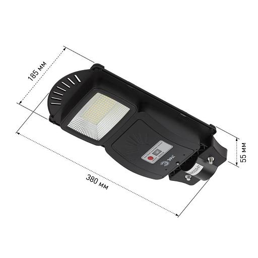 Консольный светильник на солн. бат.,SMD, 20W, с датч. движ., ПДУ, 400 lm, 5000К, IP65 ЭРА Б0046797 фото 8