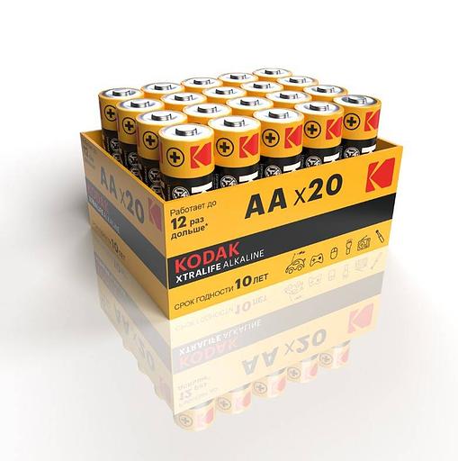 Батарейка Kodak LR06-20 bulk XTRALIFE Alkaline (20/360/21600) KODAK Б0054765 фото 1