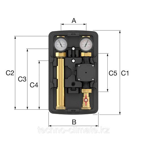 Насосная группа Flamco MeiFlow TOP S UC DN25 с насосом WILO Para 25/6/180 фото 2