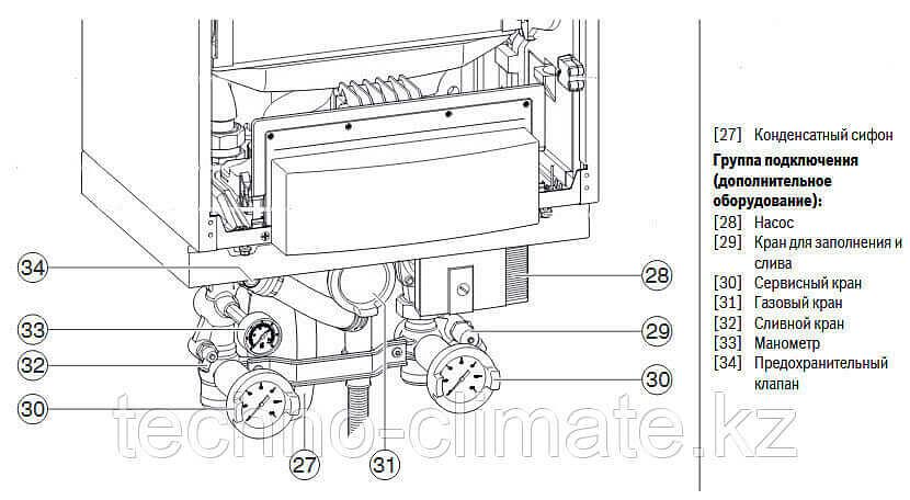 Группа подключения насоса Buderus для GB162-70/85/100 V2 и ZBR70/100-3 фото 4