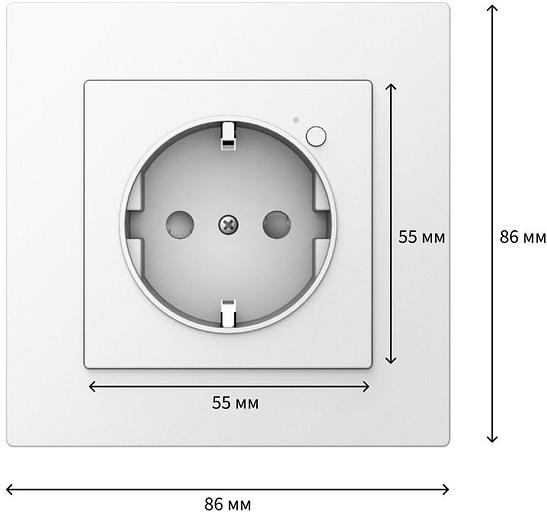 Умная розетка Aqara Wall Outlet H2 EU (WP-P01D) фото 4