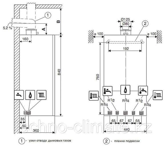 Котел настенный конденсационный Logamax plus GB172-42iWH - 42 кВт (белый) фото 4