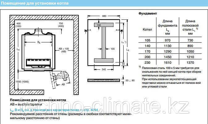 Котел чугунный Logano GE315-170 (в собр. виде, без системы управления ) 170 кВт фото 6