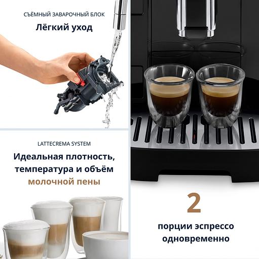 Кофемашина Delonghi Magnifica Evo ECAM290.61.B 1450Вт черный фото 3