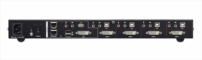 Квм перевключатель ATEN 4-Port USB DVI Multi-View KVMP Switch (CM1164A-AT-G) фото 2