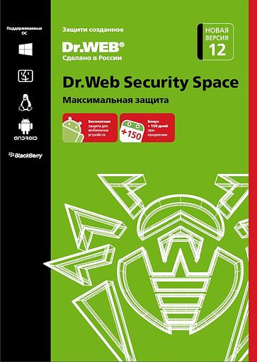 Программное Обеспечение DR.Web Security Space 1 ПК / 1 год (Retro Box) (BHW-B-12M-1-A3) фото 1