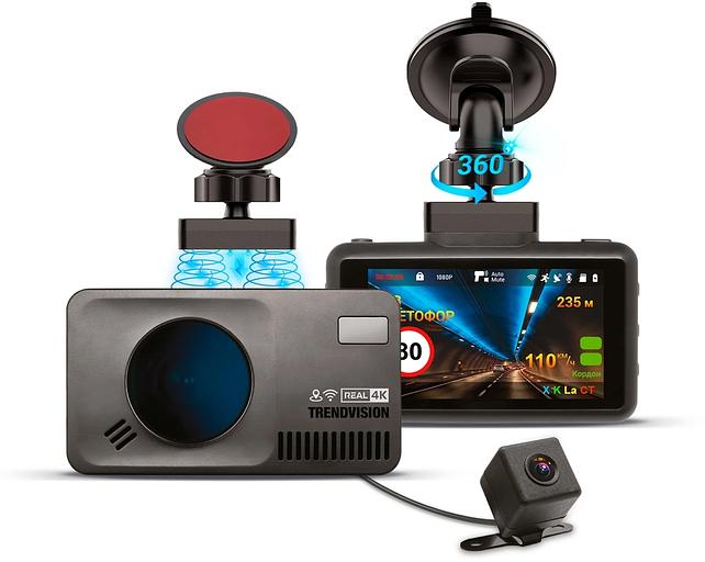 Видеорегистратор с радар-детектором TrendVision DriveCam Real 4K Signature LNA 2CH GPS ГЛОНАСС фото 1