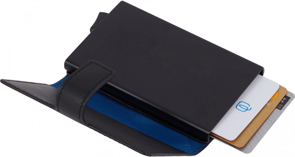 Чехол для кредитных карт Piquadro Urban PP5649UB00R/NGR черный/серый натур.кожа фото 3
