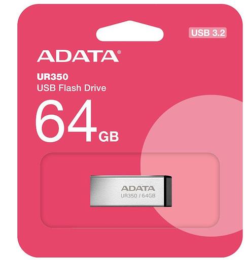 Флэш-накопитель USB3.2 64G BLACK UR350-64G-RSR/BK ADATA фото 1