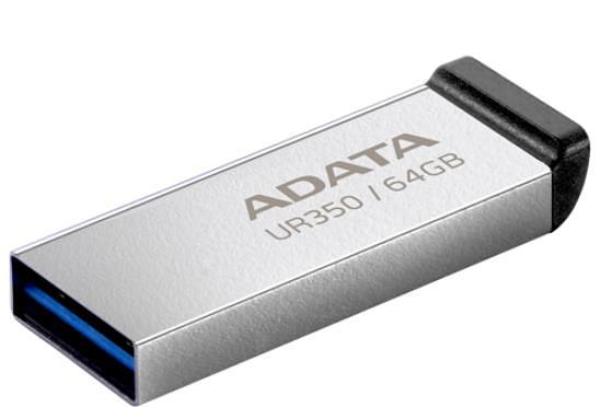 Флэш-накопитель USB3.2 64G BLACK UR350-64G-RSR/BK ADATA фото 3