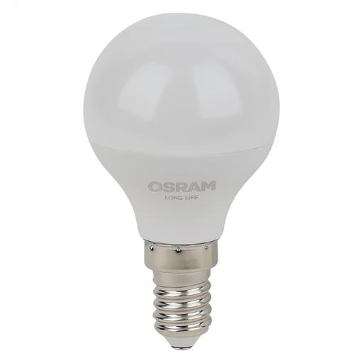 Лампа светодиодная LED 7Вт Е14 6500К 600Лм шар 220В (замена 60Вт) OSRAM фото 2