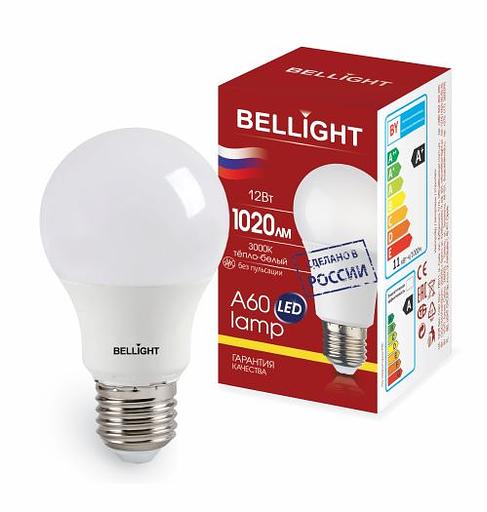 Лампа светодиодная LED 12Вт Е27 220 3000К 1020Лм Bellight фото 1
