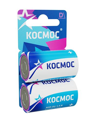 Батарейка R20 (D) 1.5V Zinc carbon 2BL фото 1