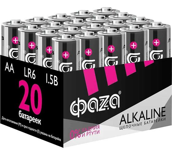 Элемент питания LR 6 (AA) алкалиновая, уп. 20 шт. Alkaline Pack-20 фото 1