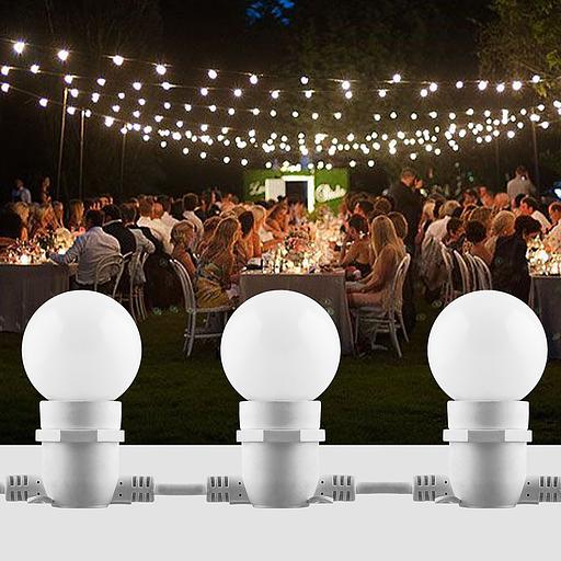 Лампа светодиодная LED 1вт Е27 белый 2700К (шар) фото 3
