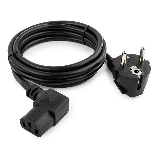 Кабель питания EU-Schuko/IEC320-C13, 220B, 10А, 1.8м, Г-образный штекер C13 фото 2