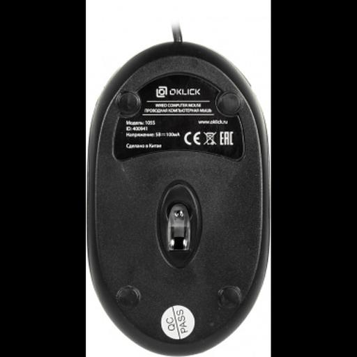 Мышь Оклик 105S черный оптическая (800dpi) USB для ноутбука (3but) фото 10