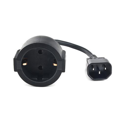 Кабель питания EU-Schuko/IEC320-C14, 220B, 10А, 0.15м фото 1