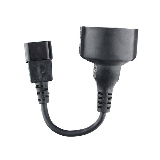 Кабель питания EU-Schuko/IEC320-C14, 220B, 10А, 0.15м фото 2