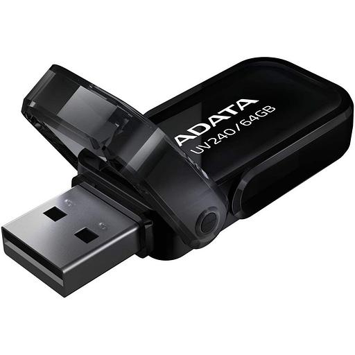 Флеш накопитель 64GB A-DATA UV240, USB 2.0, Черный фото 3