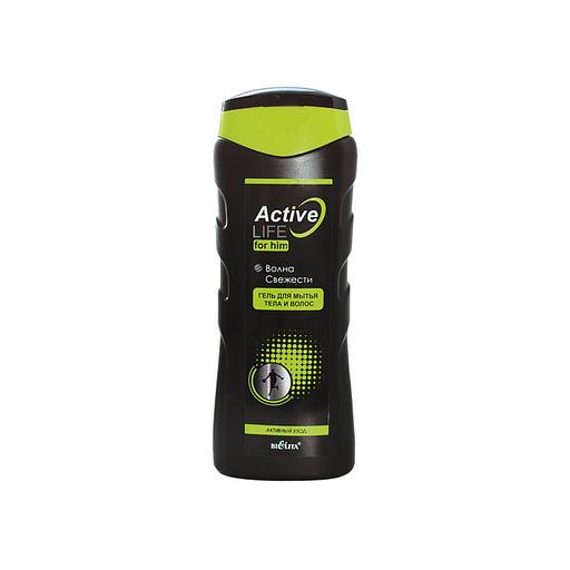 Белита гель для мытья тела и волос для него волна свежести 250 мл фото 1