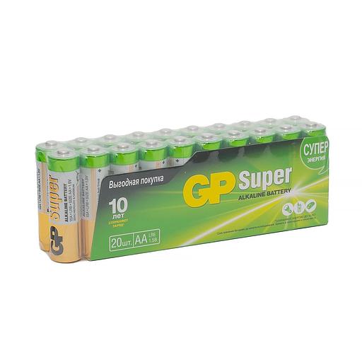 Батарейка алкалиновая GP Super Alkaline 15А АA - 20 шт. в пленке фото 1