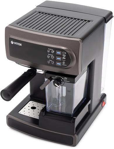 Кофеварка рожковая Vitek VT-1517 1238Вт серый фото 6