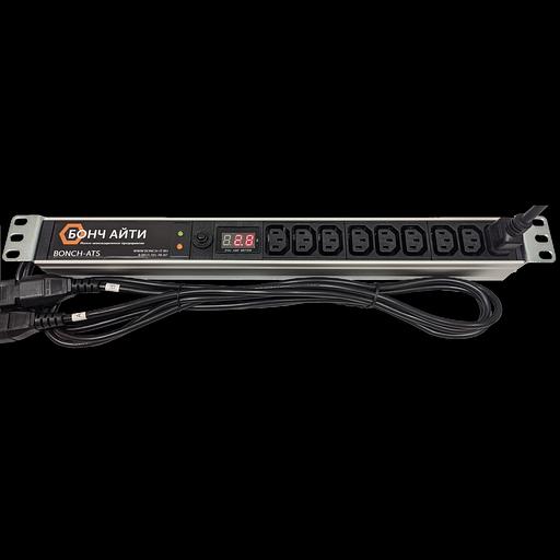Блок розеток с АВР BONCH-ATS/PDU 8A-9C13-Am-C14/C14 фото 1