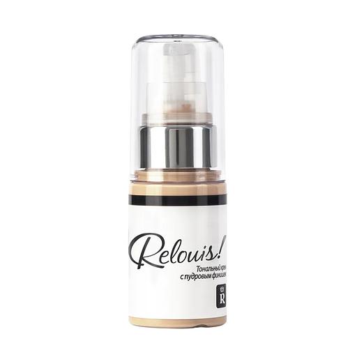 Relouis тональный крем с пудровым финишем 03 теплый бежевый фото 1