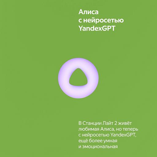 Яндекс Станция Лайт 2 Зеленый (YNDX-00026VIO) фото 3