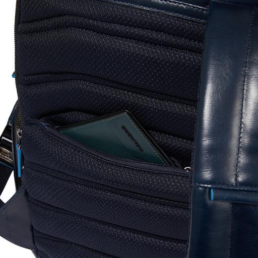 Рюкзак мужской Piquadro Blue Square CA6592B2BM/BLU2 темно-синий кожа фото 5