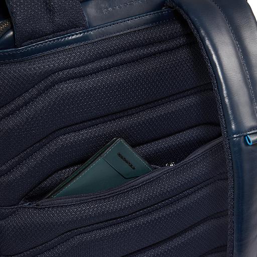 Рюкзак мужской Piquadro Blue Square CA6592B2BM/BLU2 темно-синий кожа фото 6