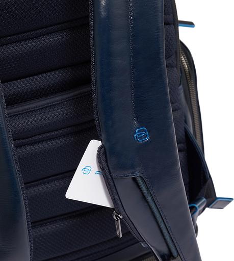 Рюкзак мужской Piquadro Blue Square CA6592B2BM/BLU2 темно-синий кожа фото 7