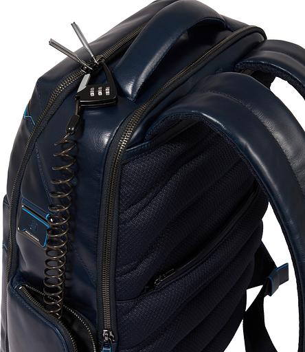 Рюкзак мужской Piquadro Blue Square CA6592B2BM/BLU2 темно-синий кожа фото 8